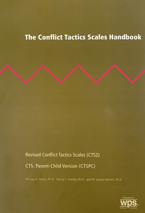 Book cover graphic: Conflict Tactics Scales Handbook